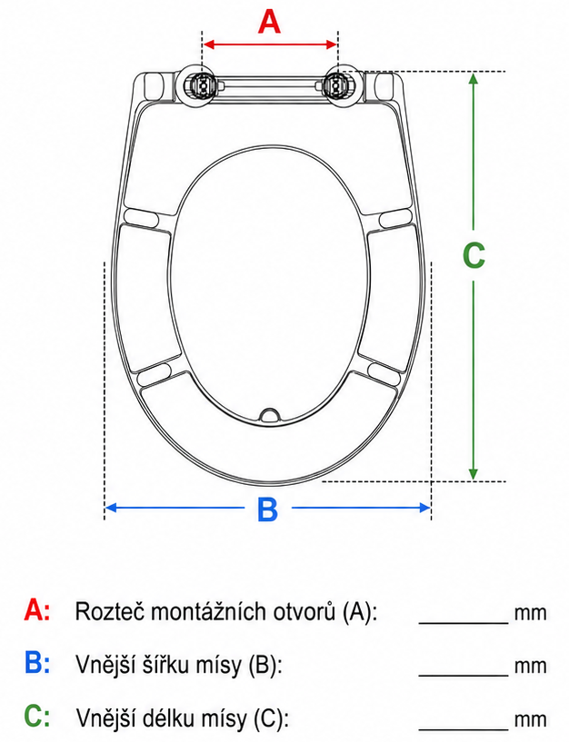 Návod jak správně změřit WC sedátko